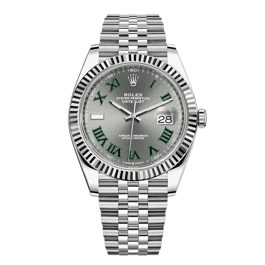 Datejust 41mm Wimbledon Slate Dial Jubilee Bracelet 126334-0022