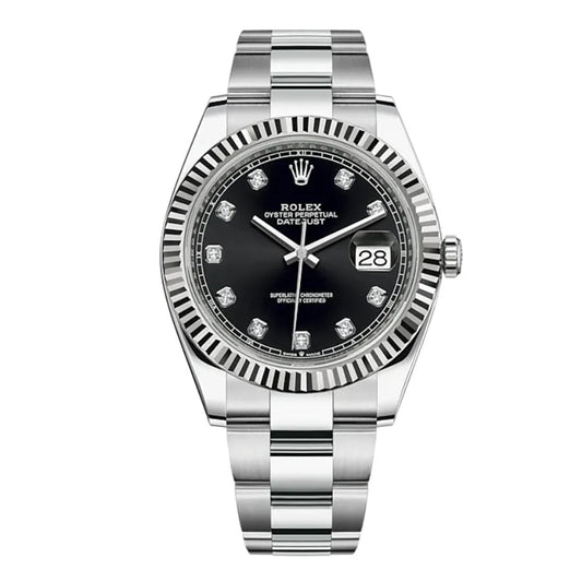 Datejust 41 Oystersteel Diamond-Set Dial m126334 Series