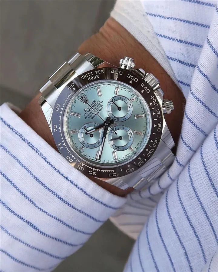 Cosmograph Daytona 40mm Platinum Ice-Blue Dial m116506-0002 Unworn