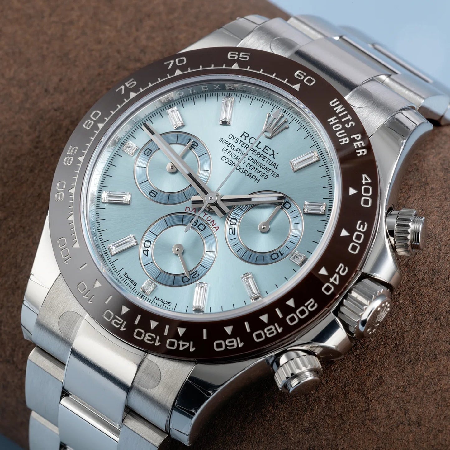 Cosmograph Daytona 40mm Platinum Ice-Blue Dial m116506-0002 Unworn