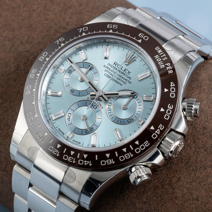 Cosmograph Daytona 40mm Platinum Ice-Blue Dial m116506-0002 Unworn