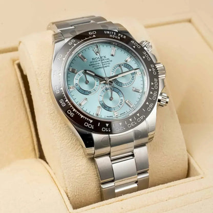 Cosmograph Daytona 40mm Platinum Ice-Blue Dial m116506-0002 Unworn