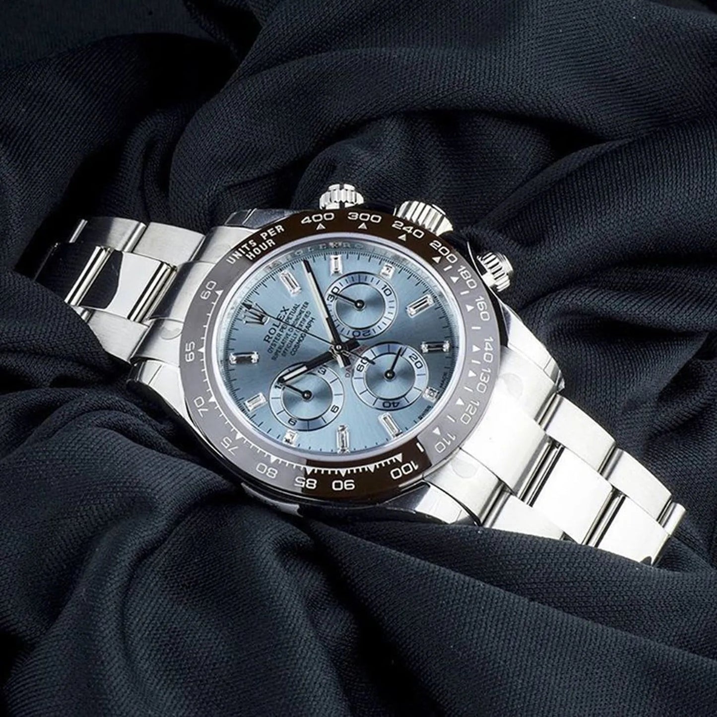 Cosmograph Daytona 40mm Platinum Ice-Blue Dial m116506-0002 Unworn