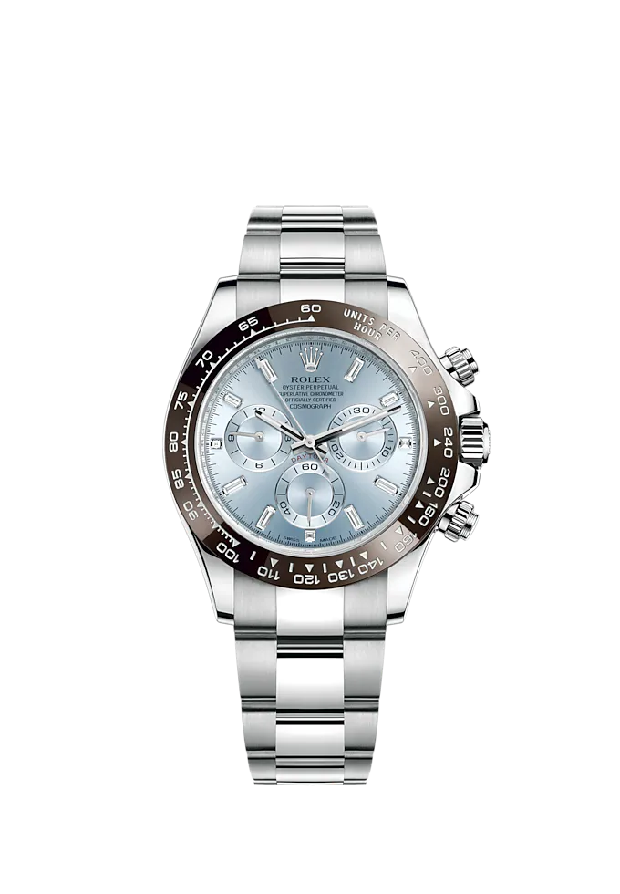 Cosmograph Daytona 40mm Platinum Ice-Blue Dial m116506-0002 Unworn